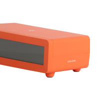 Budík Berlín LCD s nabíjačkou Karlsson KA6156OR, oranžová